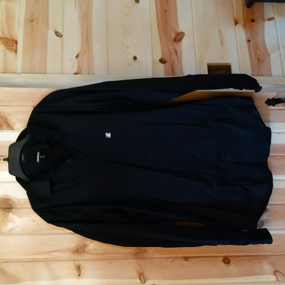 Men's Express Pleated Tuxedo Dress Shirt